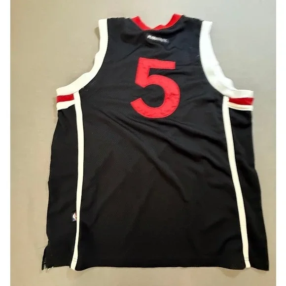 Vintage FUBU Athletic NBA Basketball Jersey Black Mens Size XL Sleeveless 90s - Picture 4 of 6